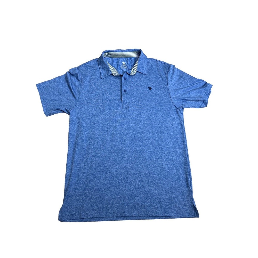 TRR Mens Polo Shirt XL Golf Activewear Outdoor Casual Shirt Sleeve Blue‎